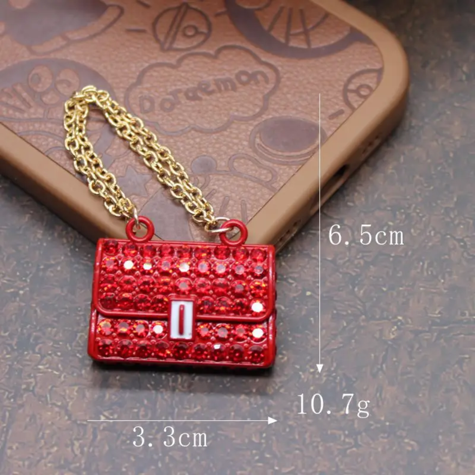 Rhinestone Handbag Purse For Dollhouse, Keychain, Jewelry Designs