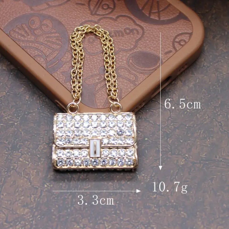 Rhinestone Handbag Purse For Dollhouse, Keychain, Jewelry Designs