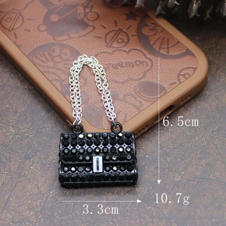 Rhinestone Handbag Purse For Dollhouse, Keychain, Jewelry Designs